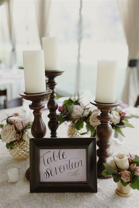 Classic Pillar Candle Centerpieces | Pillar candles wedding, Pillar candle centerpiece wedding ...