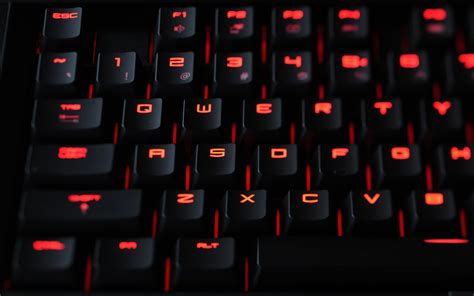 Black and red LED computer keyboard HD wallpaper | Wallpaper Flare