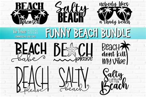 Beach Summer cut files for cricut