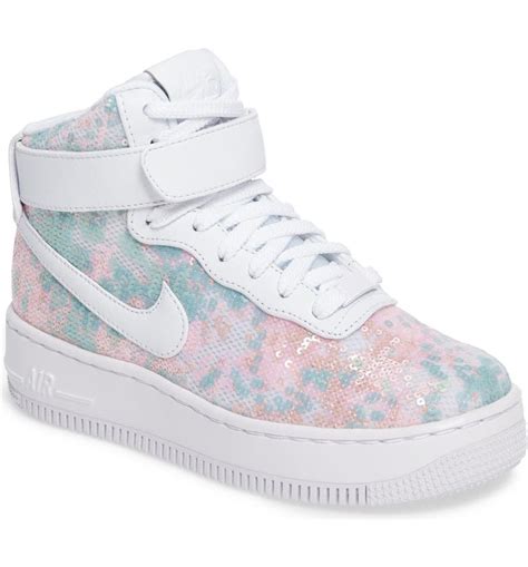 Nike Air Force 1 Upstep Hi LX Sequined High Top Sneaker (Women) | Nordstrom