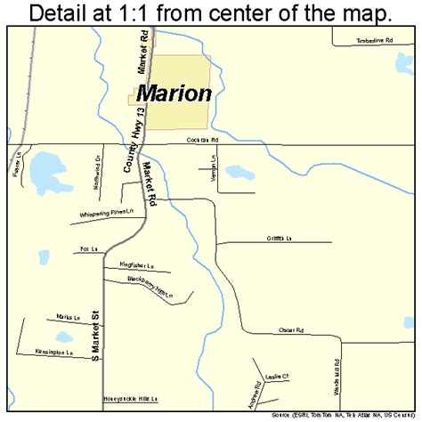 Marion Illinois Street Map 1746916