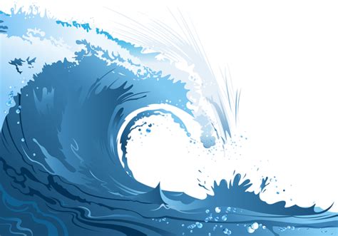 Poster Wind wave Cartoon - Blue waves png download - 800*560 - Free Transparent Poster png ...