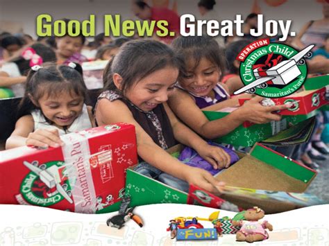 Samaritan's Purse Operation Christmas Child Shoeboxes - First Baptist ...