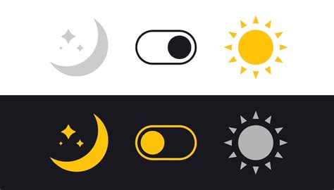 Premium Vector | Day and Night mode switch. Sun and Moon. Light filter ...