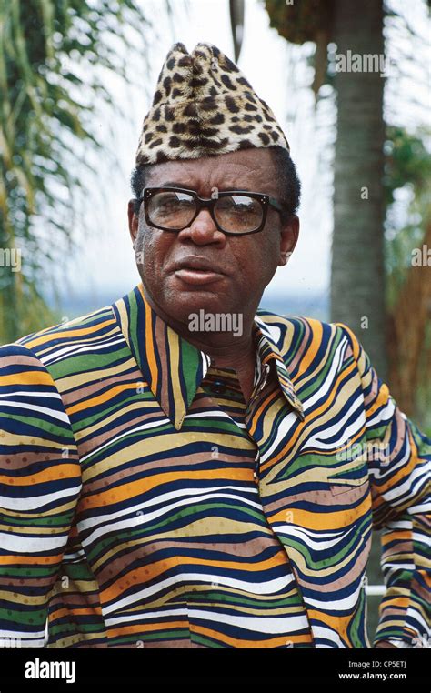 Zaire President Mobutu Stock Photo - Alamy