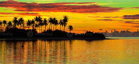 Beautiful colorful sunset in tropical island at Maldives 18038154 Stock Photo at Vecteezy