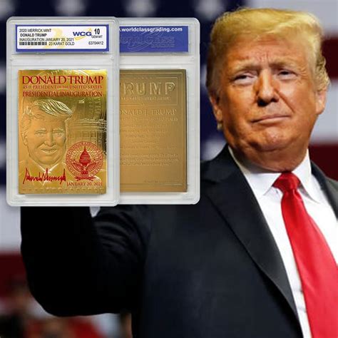 Trump 2021 - 23 Karat Gold Foil Trading Card