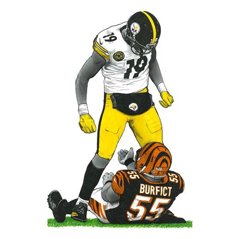 Colored pencil drawing of my favorite Steelers play! : r/steelers