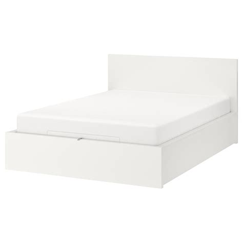 MALM Storage bed, white, Queen - IKEA