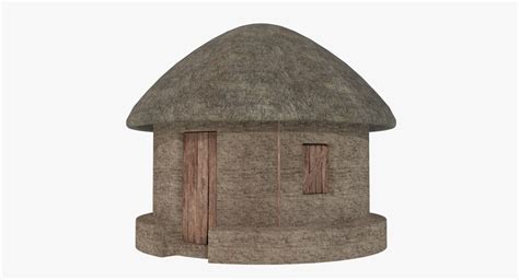 3D mud hut 1 model - TurboSquid 1158406