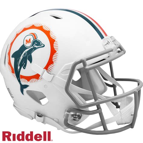 Miami Dolphins Riddell Speed Throwback 72 Authentic Full Size Football | Helmetnation