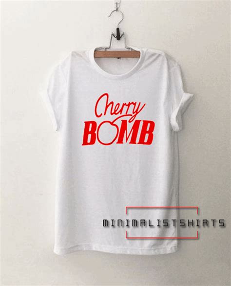 Cherry Bomb Tee Shirt for men and women. It feels soft and lightweight.