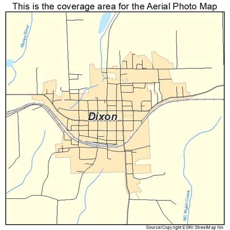 Aerial Photography Map of Dixon, MO Missouri