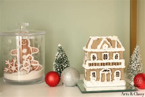 Faux Gingerbread House: A Dollar Tree Budget-Friendly DIY – Arts and Classy