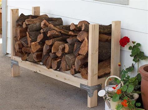 9 Super Easy DIY Outdoor Firewood Racks | The Garden Glove