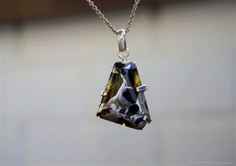 Pallasite meteorite, meteorite necklace, meteorite pendant – купить на ...