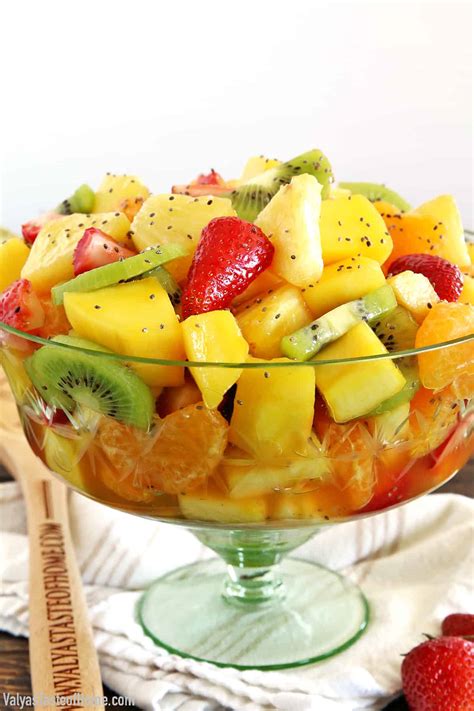 Easy Tropical Fruit Salad (with the Perfect Salad Dressing)