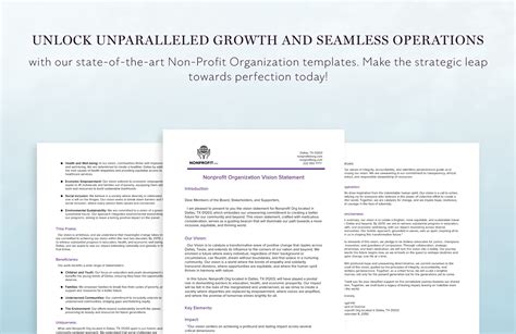 Nonprofit Organization Vision Statement Template in Word, PDF, Google ...