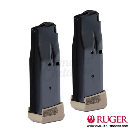 Ruger LCP MAX 12 Round Magazine 2 Pack FDE - Omaha Outdoors