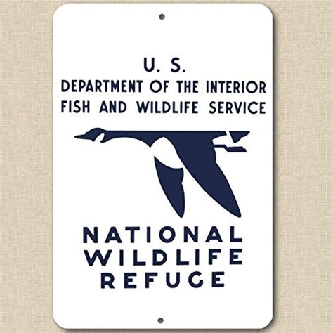 PlatesByJamie Vintage Replica 1930's National Wildlife Refuge Sign 8" x 12" with - Candles