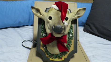 Creepy Singing Deer Head Rudolf - YouTube