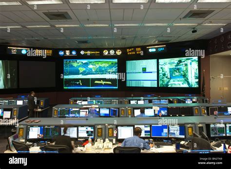 Control Room at NASA Space Center, Houston, Texas Stock Photo - Alamy