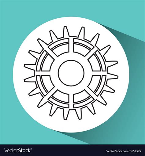 Gear wheels design Royalty Free Vector Image - VectorStock