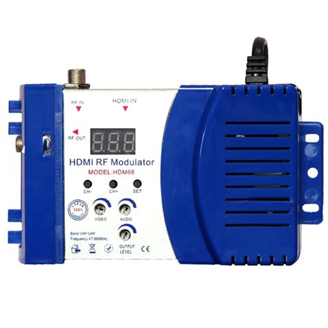 HDM68 Modulator Digital RF HDMI Modulator AV to RF Converter VHF UHF PAL/NTSC Standard Portable ...