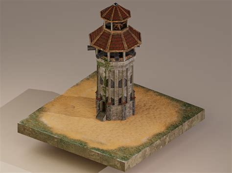 Archer Tower Level 20 3D model | CGTrader