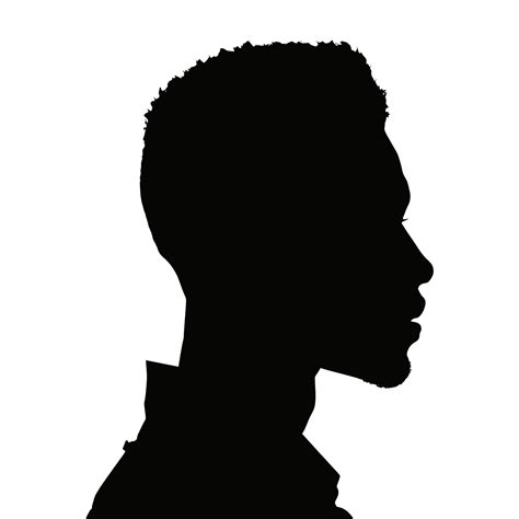 African American Man Silhouette Profile