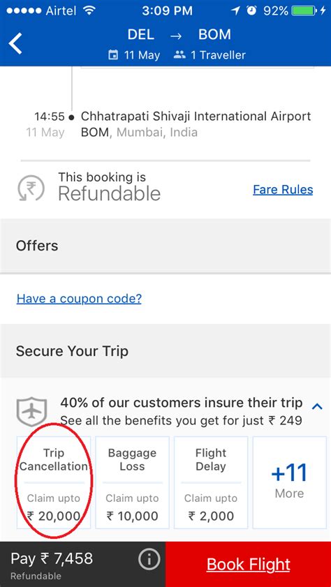 MakeMyTrip Zero Cancellation Offer & Review: 100% Moneyback Guarantee