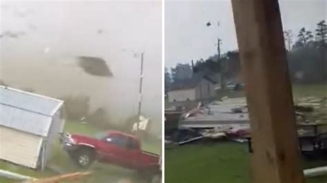 Watch as a powerful North Carolina tornado tears apart home: ‘We got ...