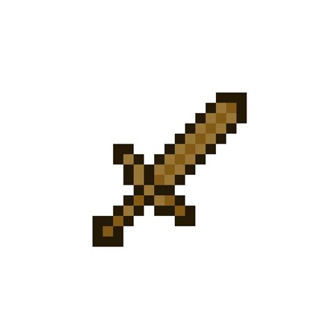 Pixilart - Wooden sword by Minecraft-1234