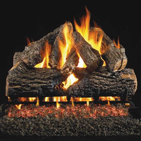 Peterson Real Fyre 24-Inch Charred Oak Gas Logs (Logs Only - Burner Not ...