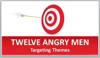 TWELVE ANGRY MEN Themes Targeting by The Lit Guy | TpT