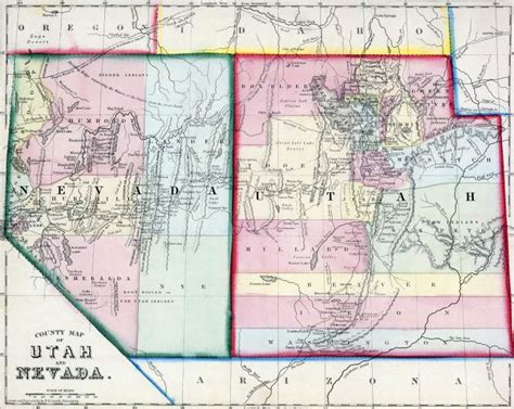 Utah and Nevada, 1865, zoomable map | House Divided