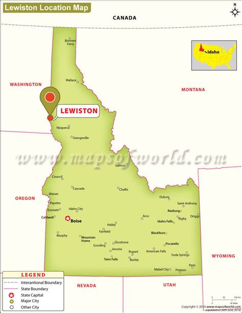 Where is Lewiston Located in Idaho, USA