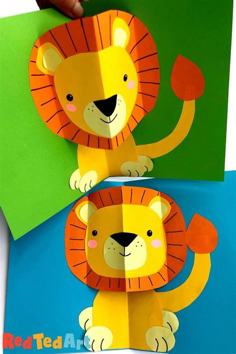 How to make pop up cards with animals – Artofit