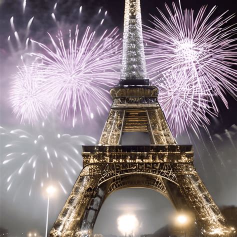 New Year's Eve Fireworks in Paris · Creative Fabrica