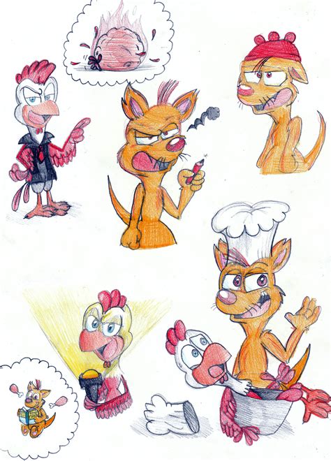 Peck and Freddy sketches - back in the barnyard Fan Art (8160998) - Fanpop