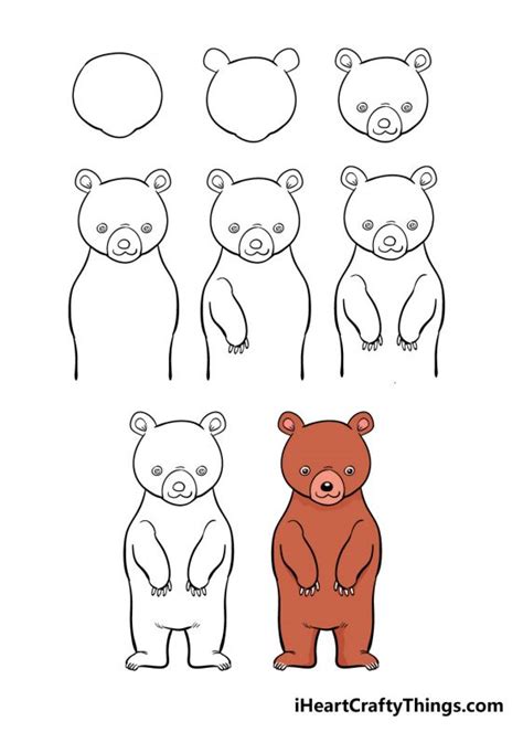 Bear Drawing - How To Draw A Bear Step By Step!