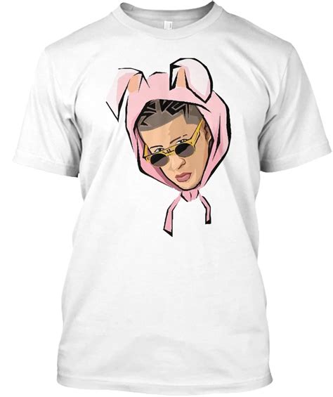 Bad Bunny Face Popular Tagless Tee T Shirt-in T-Shirts from Men's ...