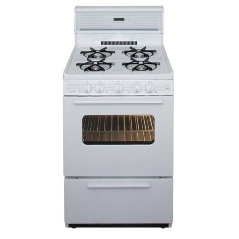 Shop Premier Freestanding 2.9-cu ft Gas Range (White On White) (Common ...