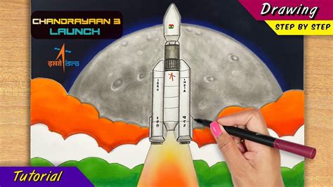 Chandrayaan 3 Moon ISRO Launch Special | Easy How To Draw For Beginners ...