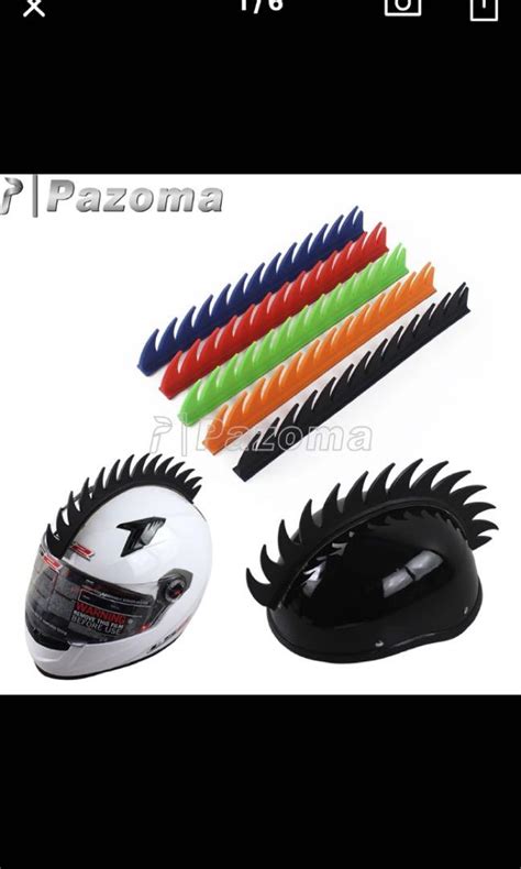 Dirt Bike Helmet Decals Stickers Spike Strip BMX Mohawks Racing ...