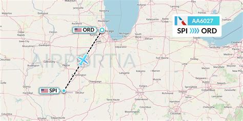 AA6027 Flight Status American Airlines: Springfield to Chicago (AAL6027)