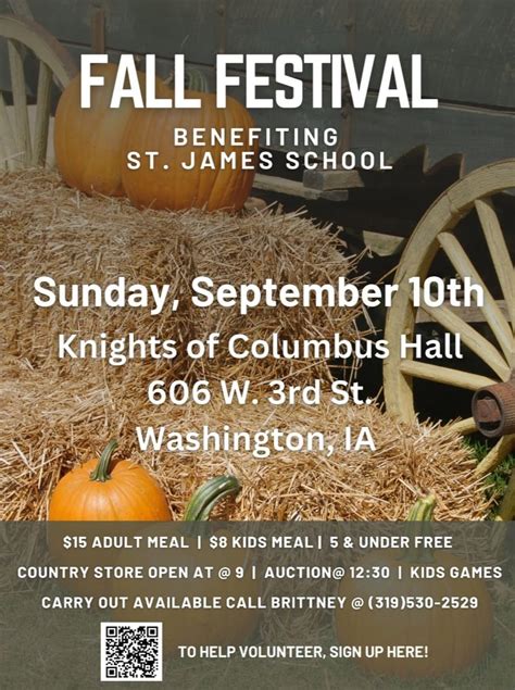 St. James School Fall Festival - City of Washington, Iowa