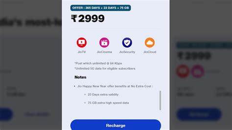 Jio is offering unlimited 5G data with its Rs 2999 prepaid plan: Check ...