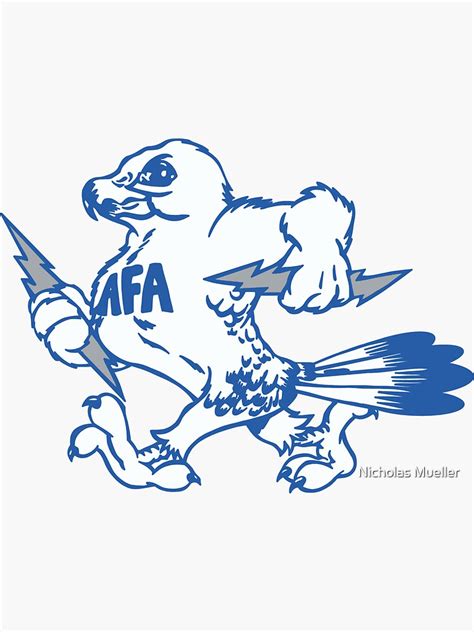 "Vintage Air Force Academy Mascot Logo Design" Sticker for Sale by ...