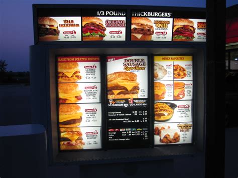 HARDEES MENU. HARDEES - CALIFORNIA CHICKEN CAFE MENU